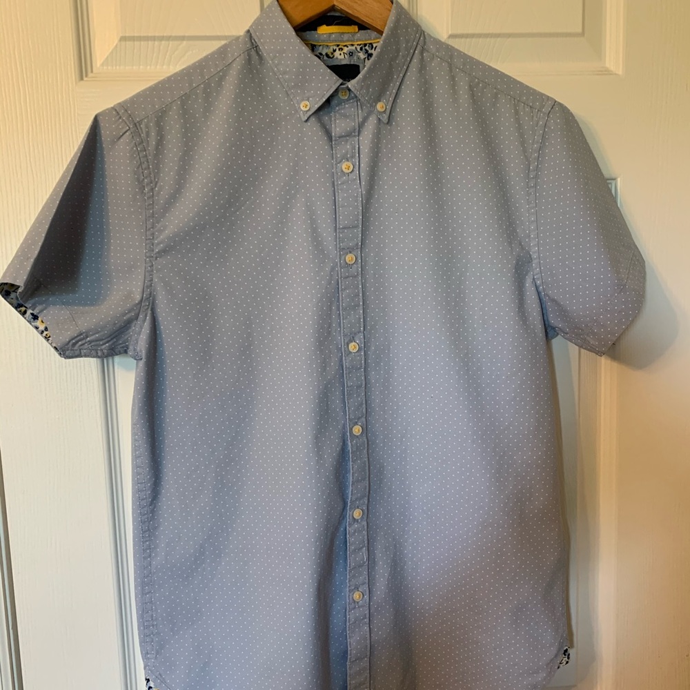 Denim & Flower Ricky Singh short sleeve casual button down Men’s small